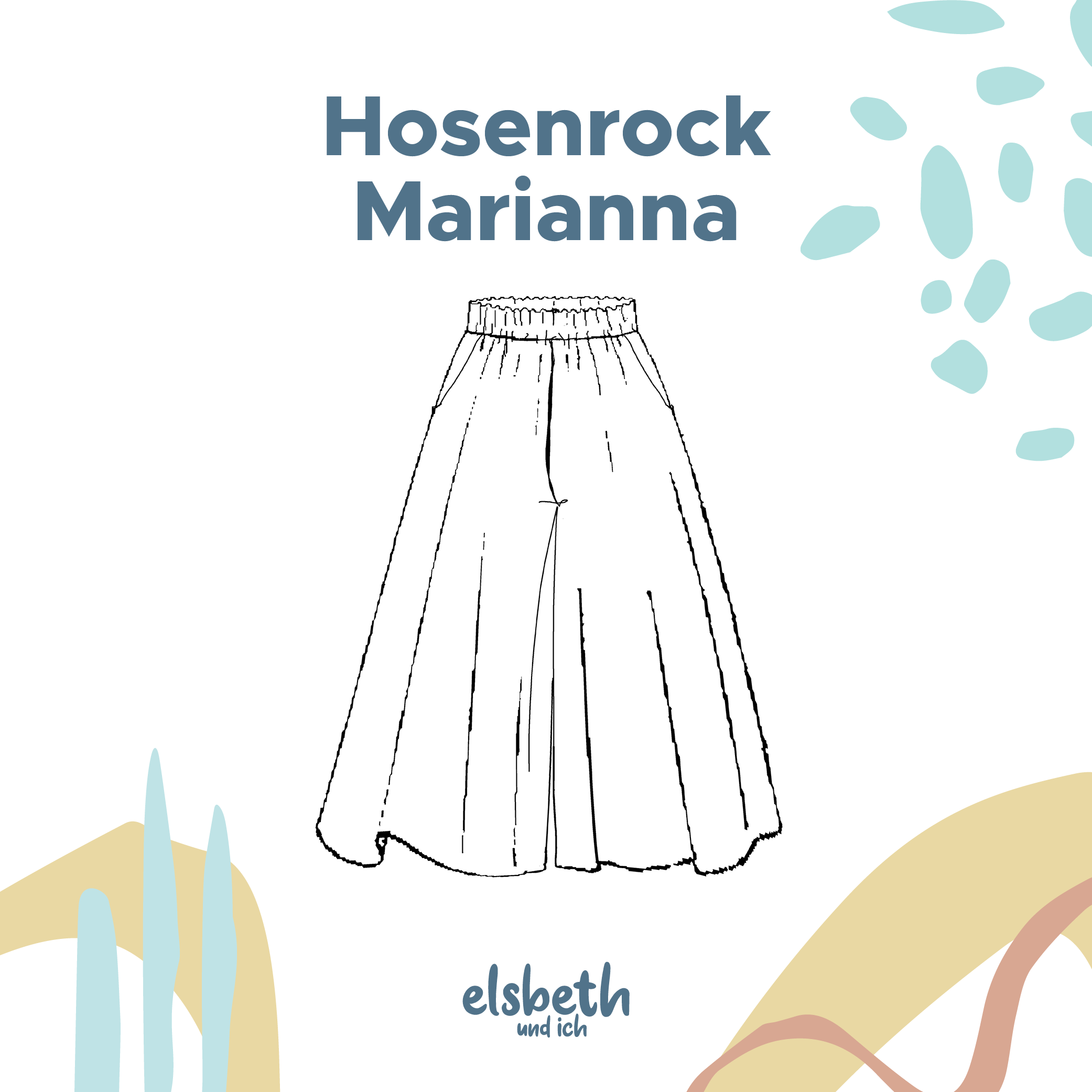 Schnittmuster Hosenrock nähen – Hosenrock Marianna von Elsbeth und ich
