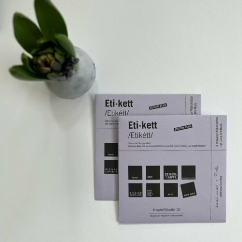 #mehrEtikette Webetiketten 10. Edition Flieder