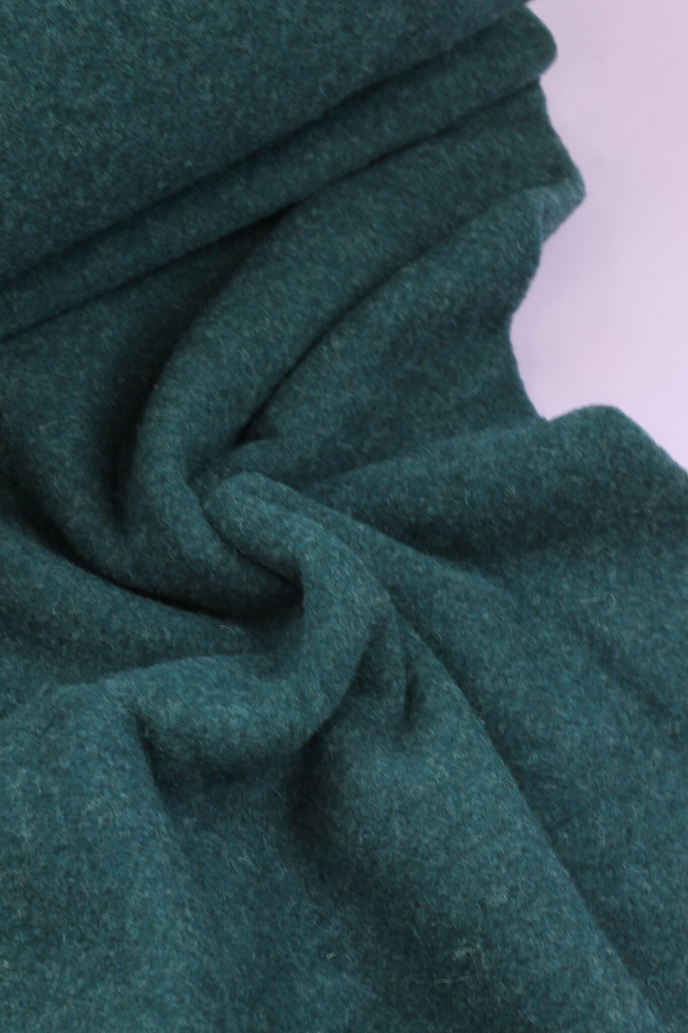 Nahaufnahme vom Swafing Merino-Fleece – weiche Oberfläche und Faserstruktur