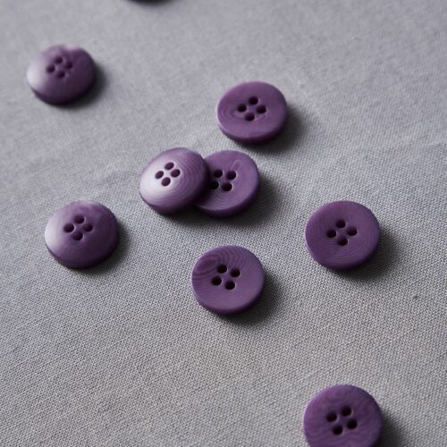 Meet Milk: Plain Corozo Button Mauve 11 mm