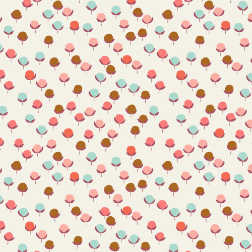 Cotton and Steel: "Gathering in the Garden" Budlings - Pink Blossom Fabric