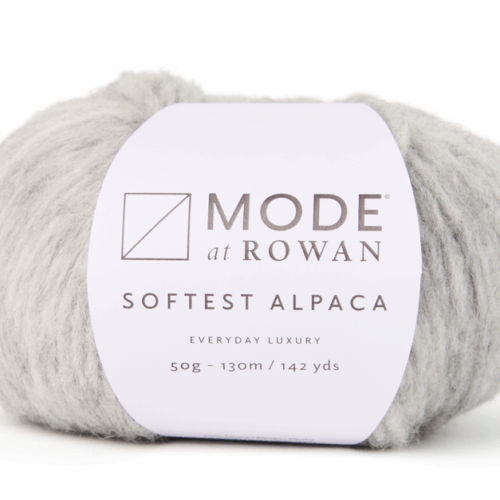 softest alpaca von mode at rowan – kuschelige alpaka wolle "ash 012"