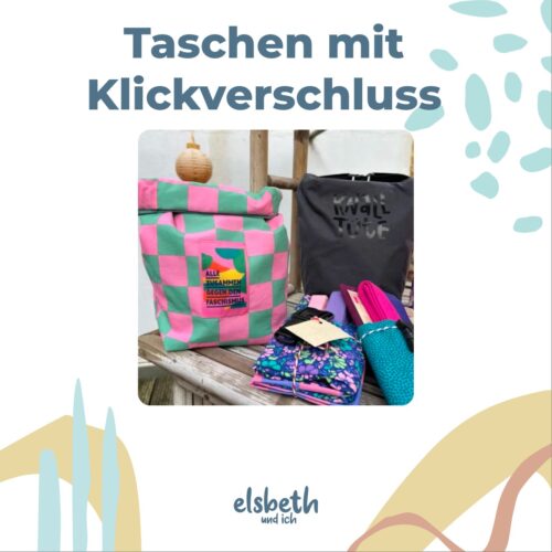 Nähset Taschen mit Klickverschluss