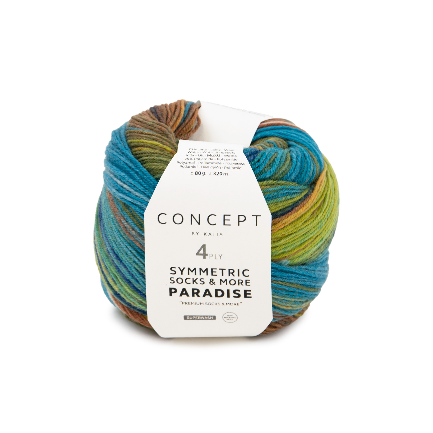 katia sockenwolle concept "paradise symmetric socks" 40