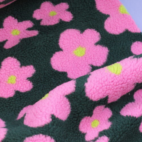 kuscheliger teddy stoff, perfekt für kleidung & diy projekte "double sided" taupe