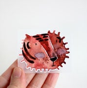 Halfbird: Bügelbild Tiger
