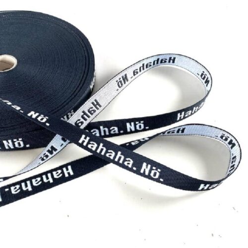 Webband: WEBBING HAHAHA.NÖ Schwarz