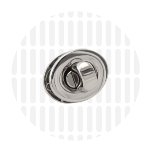 Zipper Zoo Small Turn Lock: Nickel
